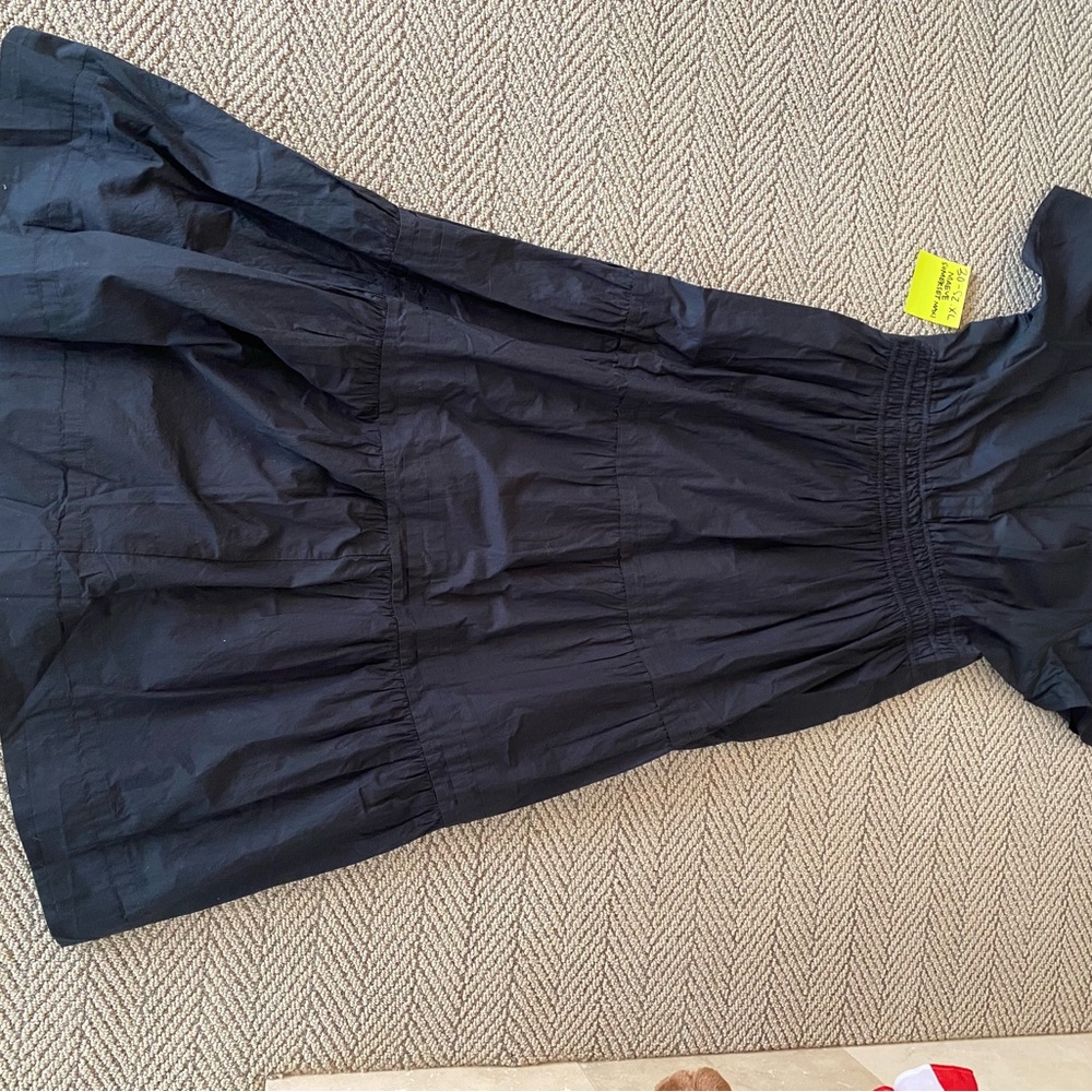 Elegant navy woman’s dress